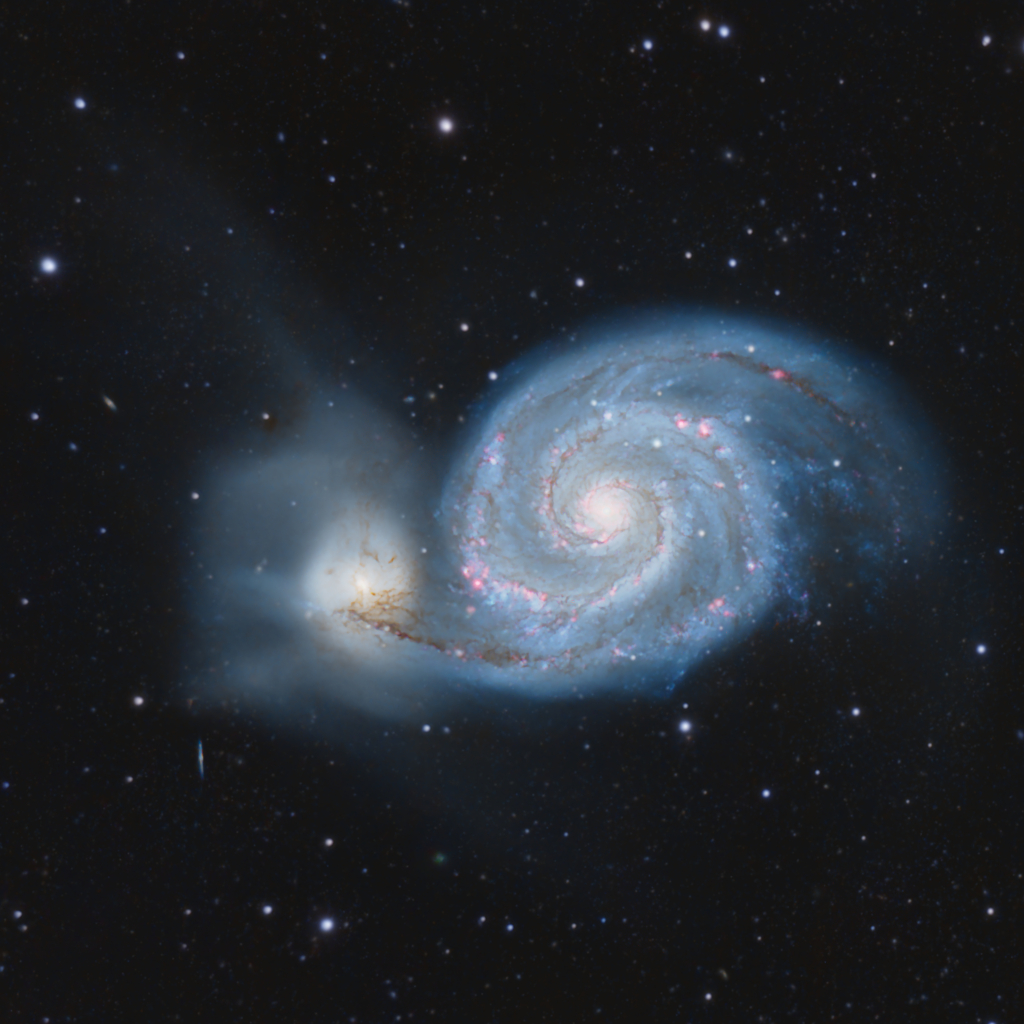 M51 ( Whirlpool Galaxie)